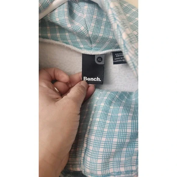 Bench Womens Long Sleeve Light Blue/teal Full Zip Up‎ Sweater XL - Picture 3 of 7